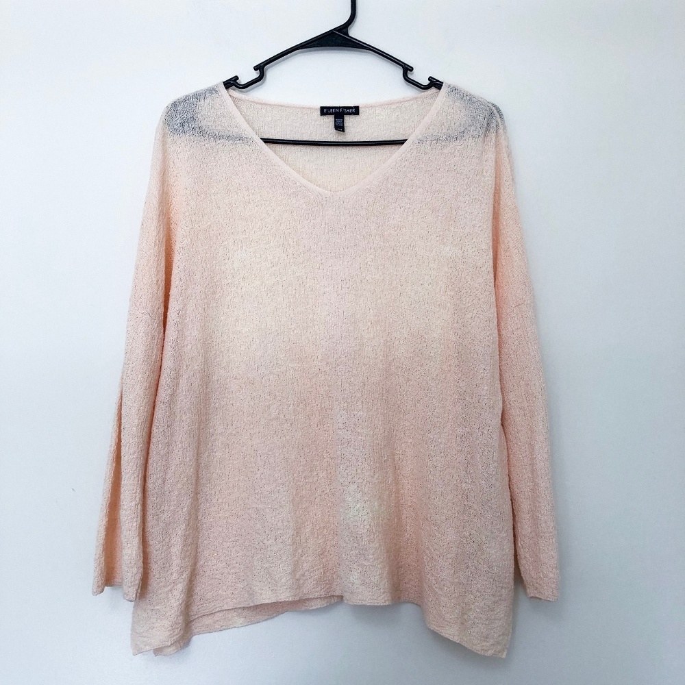 Eileen Fisher Organic Linen Blouse Sweater